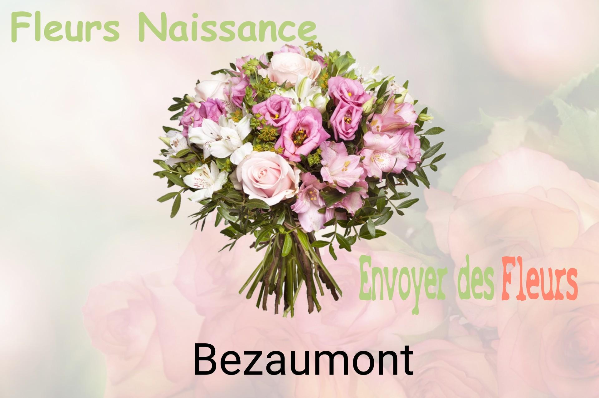 Bouquet de fleurs de naissance livré à Bezaumont